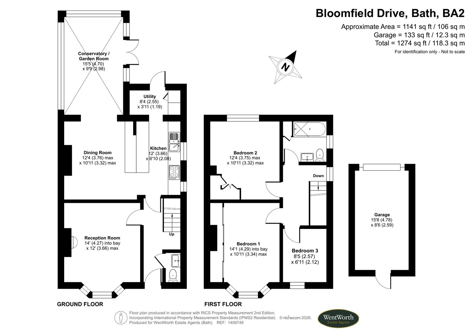 Floorplans For Bloomfield Drive, Bath