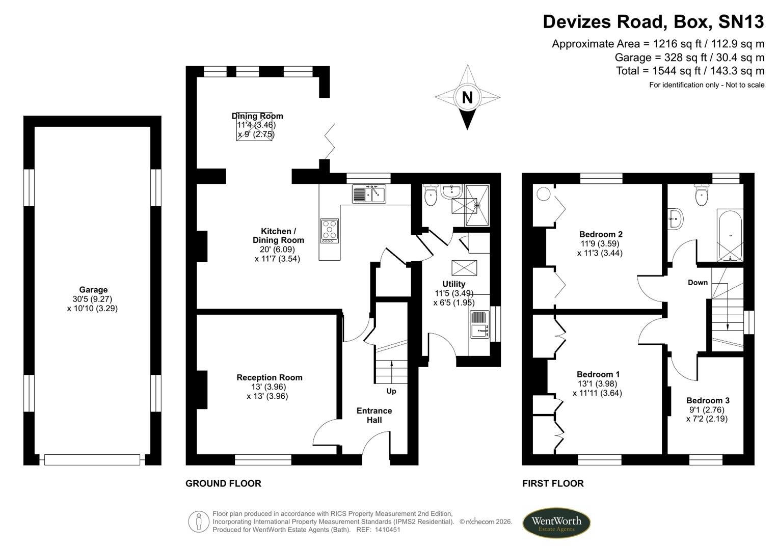 Floorplans For Devizes Road, Box, Corsham