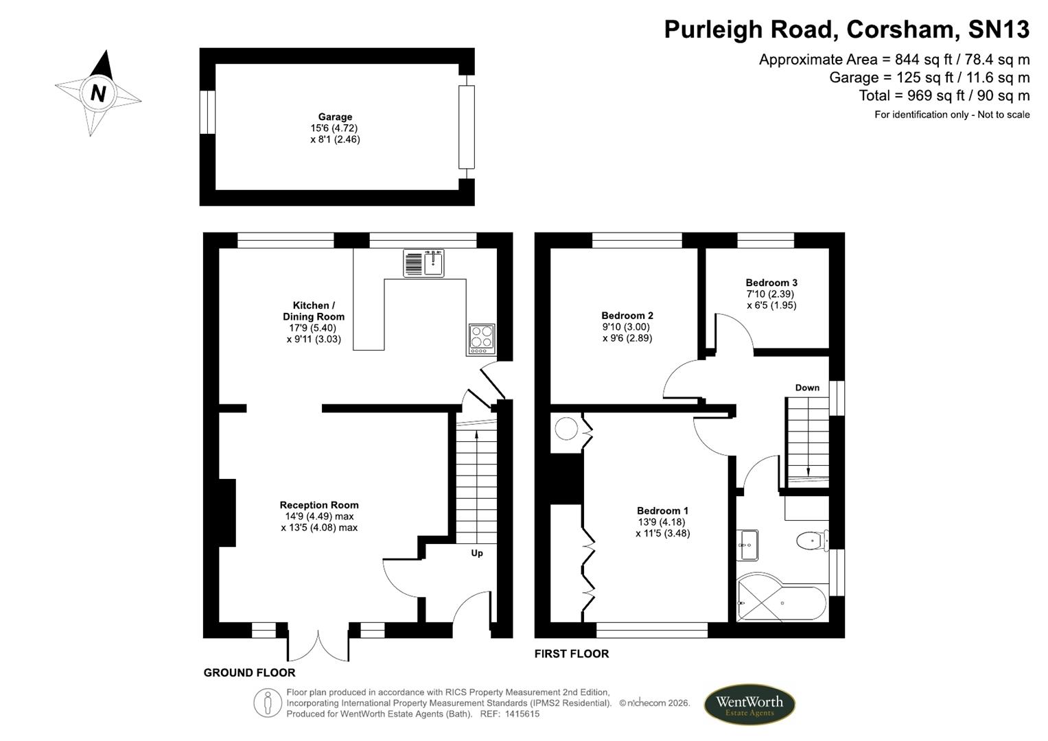 Floorplans For Purleigh Road, Corsham