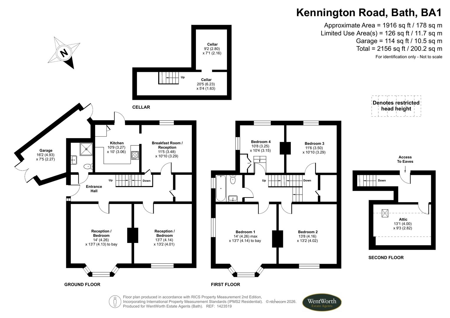 Floorplans For Kennington Road, Bath