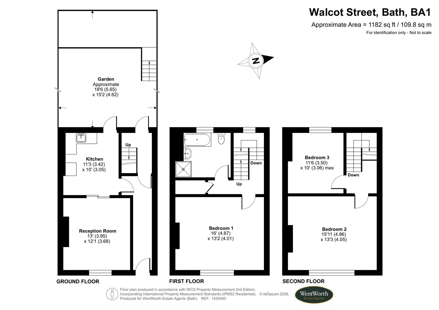 Floorplans For Walcot Street, Bath