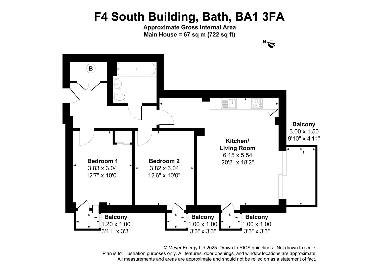 Floorplans For Victoria Bridge Road, Bath