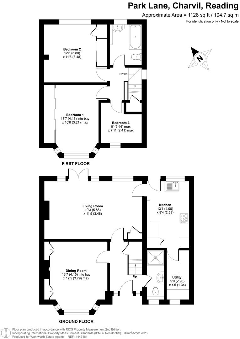 Floorplans For Park Lane, Charvil, Reading, Berkshire, RG10