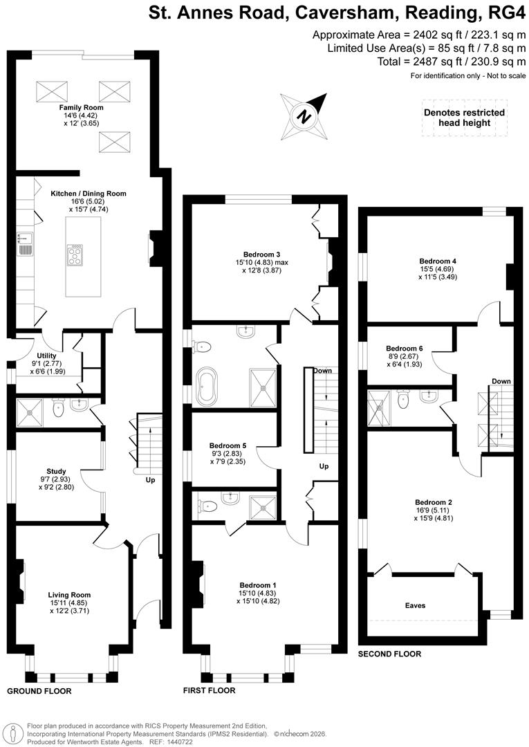 Floorplans For St. Annes Road, Caversham, Reading, RG4