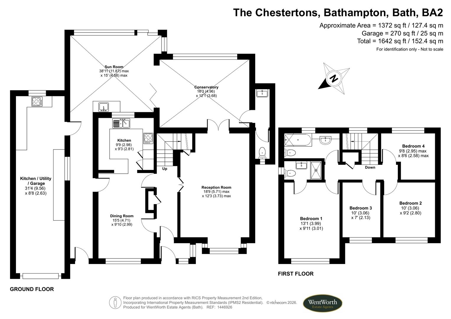 Floorplans For The Chestertons, Bathampton, Bath