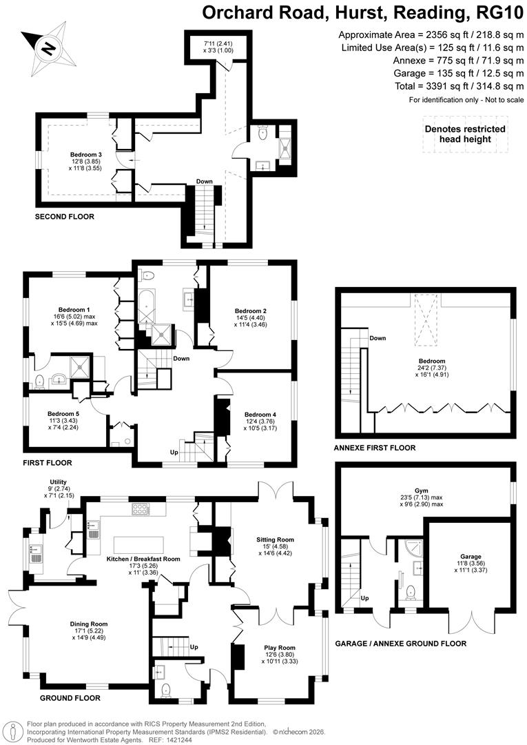 Floorplans For Orchard Road, Hurst, Reading, Berkshire, RG10