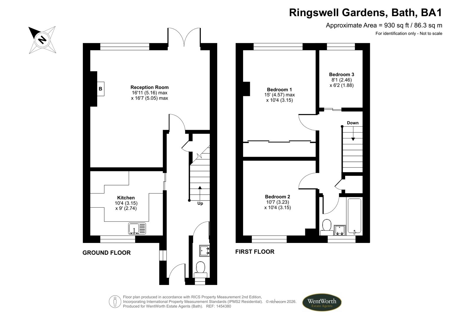 Floorplans For Ringswell Gardens, Bath