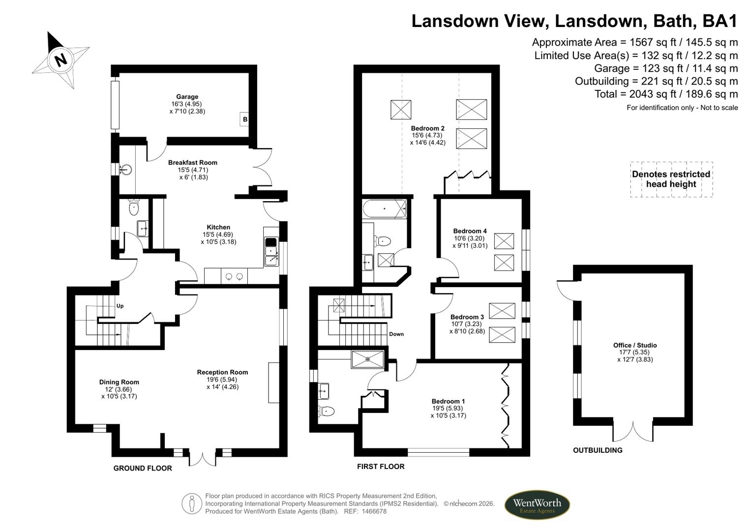 Floorplans For Lansdown, Bath