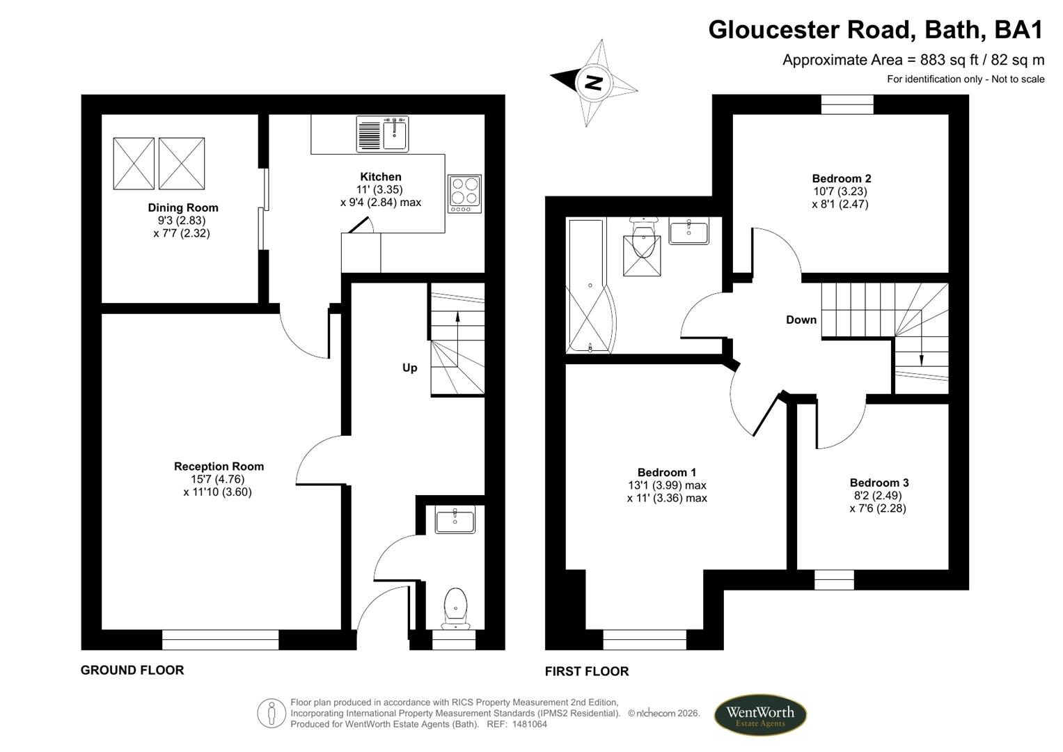 Floorplans For Gloucester Road, Bath