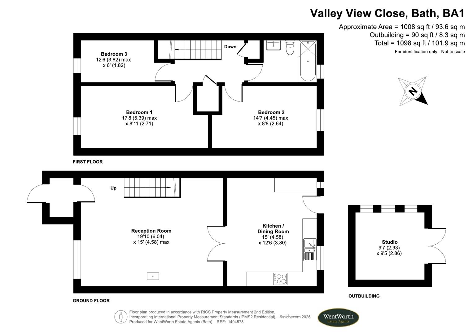 Floorplans For Valley View Close, Bath